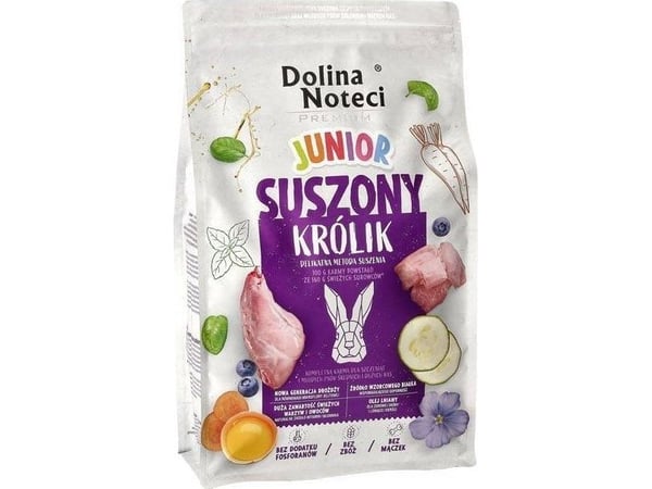 DOLINA NOTECI Premium Junior Rabbit - tørfoder til hunde - 4 kg