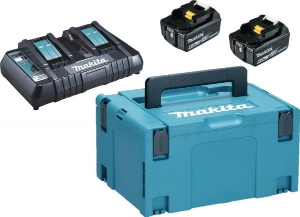 Makita 198077-8 Powerpack 18V, 2XBL1860B, DC18RD, MAKPAC