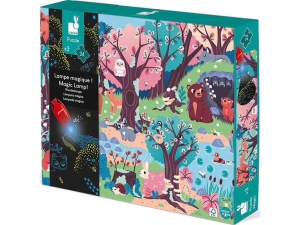 JANOD Magic Forest Puzzle, Pap, Frankrike, 650 mm, 2 mm, 500 mm, Kasse