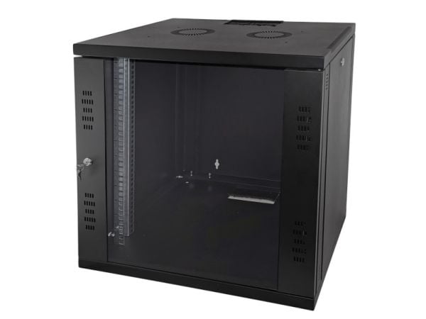 Q-Lantec veggskap 19" 15U (SW-15U-600-450-N-DSJ-OP-RP-F-C)