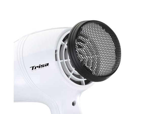Trisa Silk Care hårfön 2200 W med upphängningsögla, svart/vit