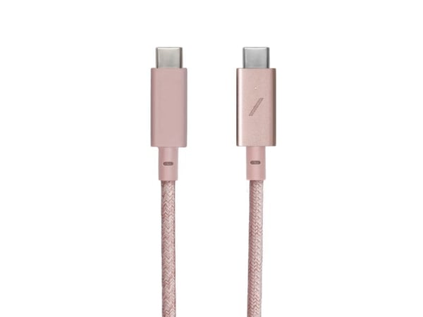 Native Union Belt Cable Pro (USB-C to USB-C), 2,4 m, USB C, USB C, USB 2.0, 0,48 Gbit/s, Rosa