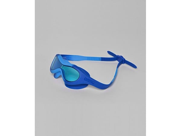 Arena Spider Kids Mask, Unisex, En Størrelse, Blå, Silikon, Lyseblå, Polykarbonat