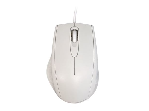 LC Power m710W - Mus - optisk - 3 knapper - kablet - USB - hvit