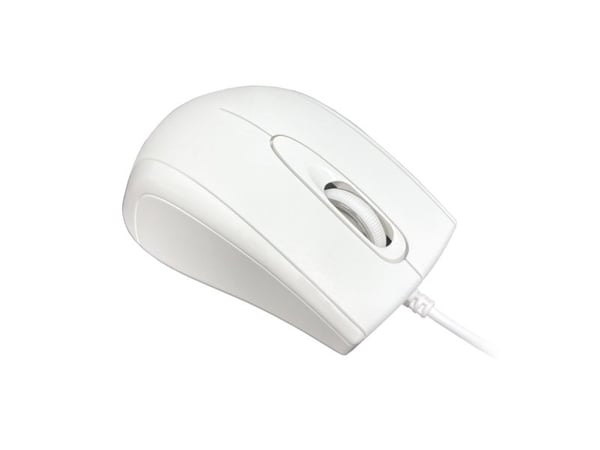 LC Power m710W - Mus - optisk - 3 knapper - kablet - USB - hvit