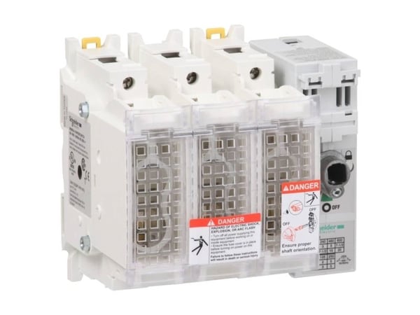 Schneider Electric GS2EU, 3P, 750 V, 8 kV, 50/60 Hz, 30 A, 960 °C