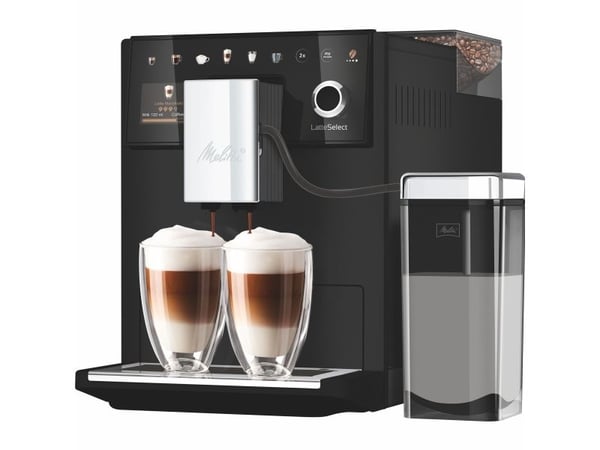 Melitta 630-212, Espressomaskin, 1,8 l, Kaffe bønner, Innebygd kaffekvern, 1400 W, Sort