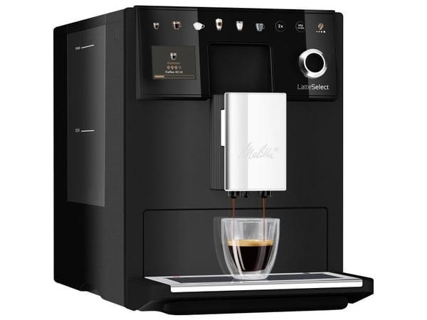 Melitta 630-212, Espressomaskin, 1,8 l, Kaffe bønner, Innebygd kaffekvern, 1400 W, Sort