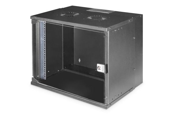 Digitus SOHO PRO Series - Rack skap - veggmonterbar - RAL 7035, lysegrå - 9U - 19"