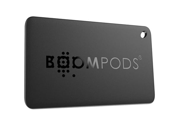 Boompods BOOMCARD, Element, Finder, Svart, Vanntett, Resirkulert plast, IPX7