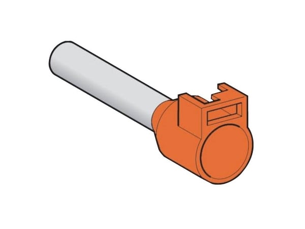 Schneider Electric DZ5CA042, Orange, 4 mm ², Plåtburk, 100 styck, UL, 1 cm