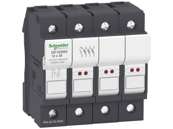 Schneider Electric TeSys DF, 3P + N, 690 V, 6 kV, 690 V, CAT III, IP20