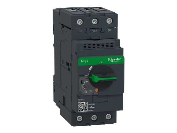 Schneider Electric GV3P80, Motorstartare, Svart, 50/60 hz, -20 - 60 ° C, -40 - 80%, 55 mm