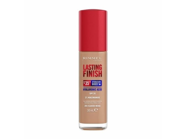 Rimmel Lasting Finish Hydration Boost 35H, Pumpe flaske, Væske, Alle hudtyper, Fuktighetsgivende, Nærende, Beskyttelse, Utjevning, Medium, Cool