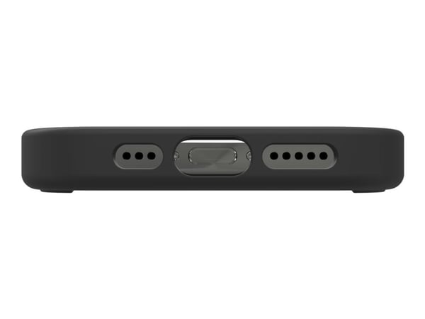 ZAGG Manhattan Snap - Baksidedeksel for mobiltelefon - MagSafe-samsvar - silikon - svart - for Apple iPhone 15 Pro