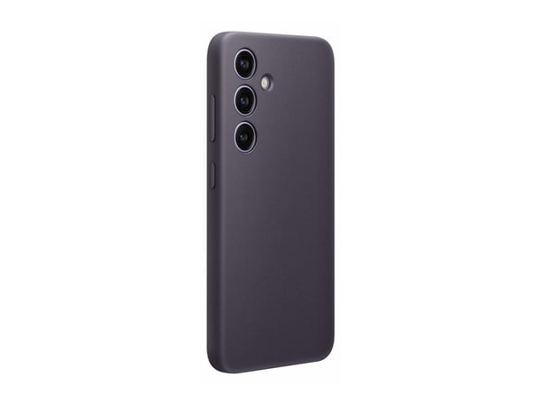 Samsung GP-FPS921HCA - Baksidedeksel for mobiltelefon - veganlær - mørk fiolett - for Galaxy S24