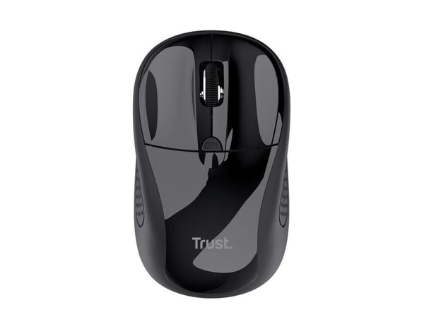 Trust - Mus - høyre- og venstrehåndet - optisk - 4 knapper - trådløs - 2.4 GHz - USB trådløs mottaker - svart