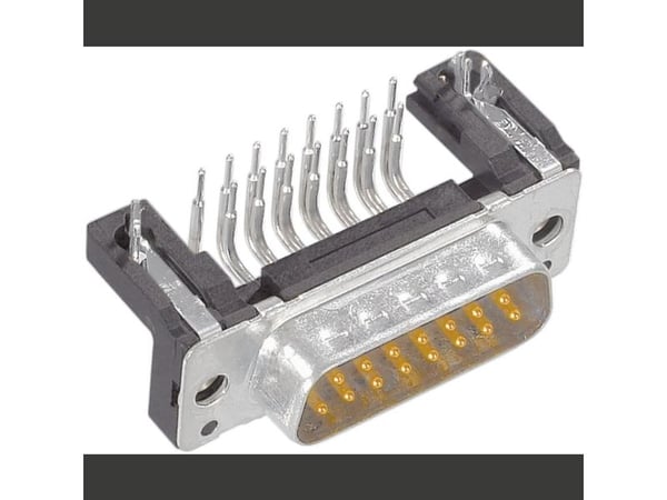 Harting 09 66 262 6813, D-Sub 15-pin M, Svart, Metallisk, Polybutylentereftalat (PBT), Stål, Termoplastisk harts, Kopparlegering, 10 mO, 1000 V