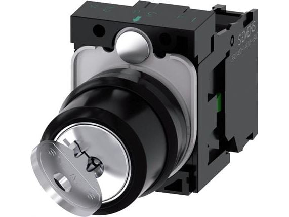 Siemens 3SU1100-4BF11-1BA0, Muovi, Musta, Metallinen, 86 g, 50 mm, 30 mm, 100 mm