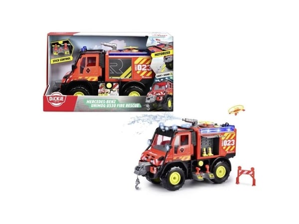 Dickie Toys ferdigmodell utrykningskjøretøy Mercedes Benz Unimog U530 Fire Rescue (203719033)