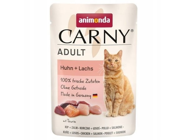 ANIMONDA Carny Adult kyckling och lax - våtfoder till katt - 85g