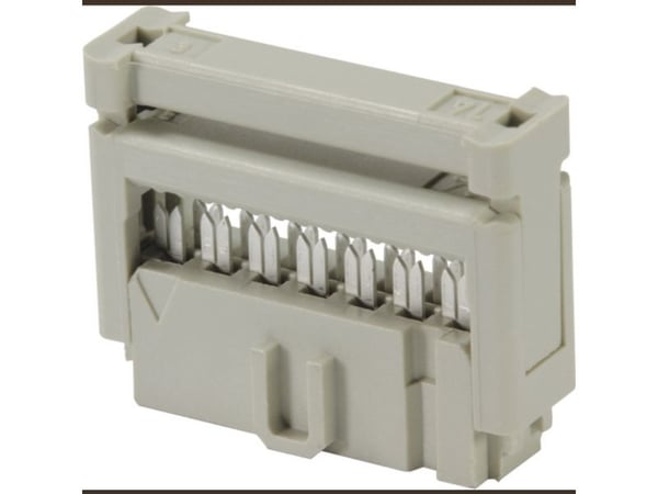 Harting 09 18 520 6813, SEK-18 SV, Grå, Hunkjønn, Termoplastisk polyester (PBT), Kopper, 20 mO