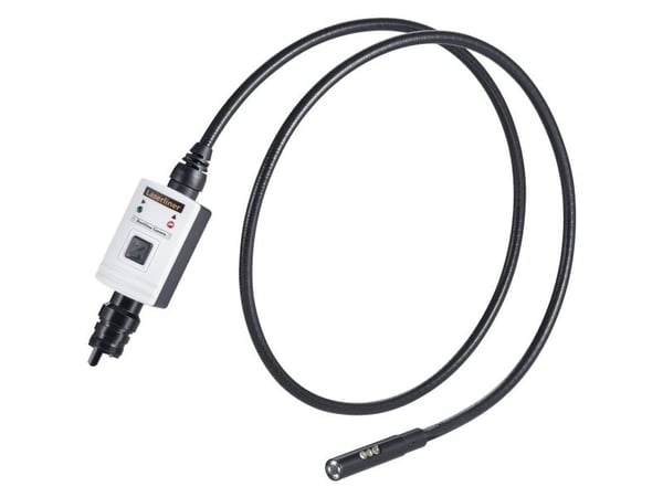 Laserliner DuoView, 640 x 480 piksler, 57°, 9 mm, Flexible-Obedient-sonde, Sort, Hvit, 100 cm