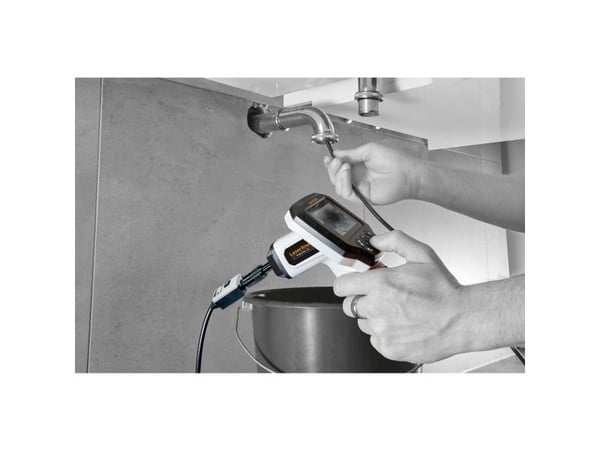 Laserliner DuoView, 640 x 480 piksler, 57°, 9 mm, Flexible-Obedient-sonde, Sort, Hvit, 100 cm