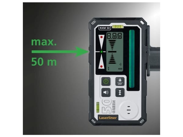Laserliner RangeXtender M50, Sort, 50 m, -10 - 40 °C, IP66, AAA, 80 mm