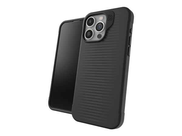 ZAGG Luxe - Baksidedeksel for mobiltelefon - MagSafe-samsvar - svart (snap) - for Apple iPhone 15 Pro Max