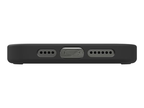 ZAGG Manhattan Snap - Baksidedeksel for mobiltelefon - MagSafe-samsvar - silikon - svart - for Apple iPhone 15 Pro Max