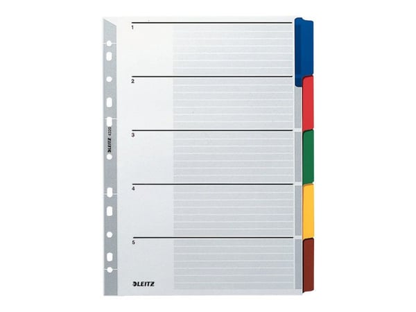 Leitz - Jakajat - 5-osaiset - A4 - välilehdillä (5 kpl)