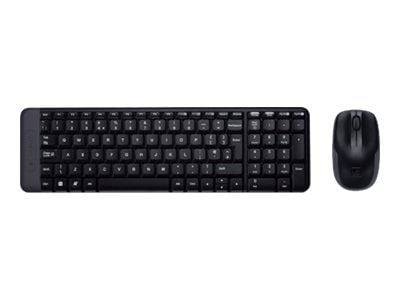 Logitech Wireless Combo MK220 - Tastatur- og mussett - trådløs - 2.4 GHz - Internasjonal engelsk / kanadisk fransk