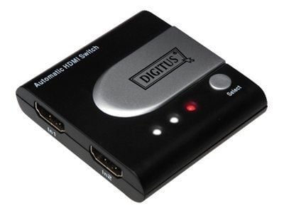 DIGITUS HDMI Automatic switch DS-44302 - Video/audio switch - 2 x HDMI - stasjonær