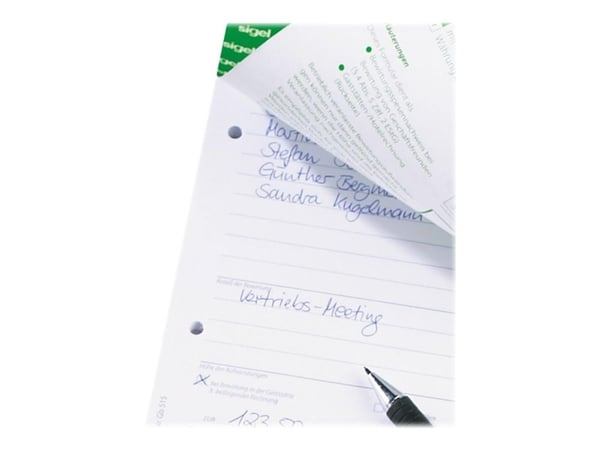 Sigel - Kontantrapport - 50 ark - A4 (210 x 297 mm) - dublett - karbonfri