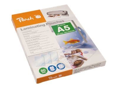 Peach - 100-pack - glanset - A5 (148 x 210 mm) lamineringspunger