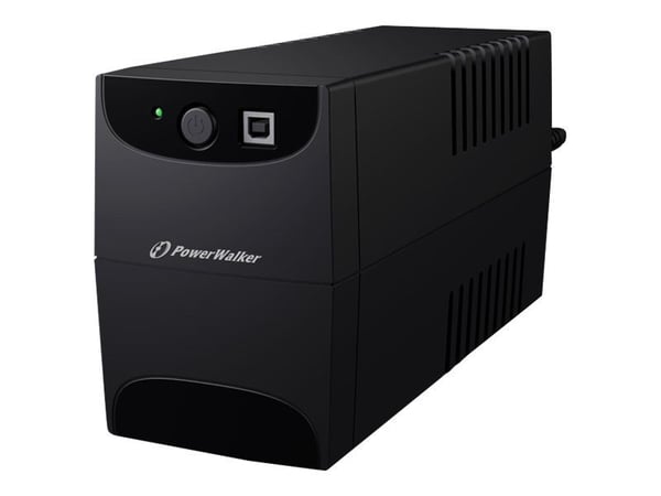 PowerWalker VI 650 IEC - UPS - AC 220/230/240 V - 360 watt - 650 VA - 7 Ah - USB - utgangskontakter: 4 - svart
