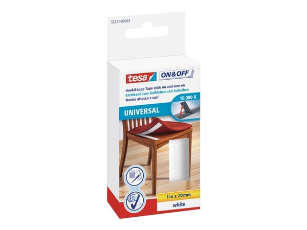 TESA 55231-00003, 1 m, Vit, 20 mm
