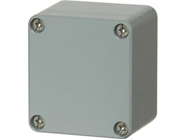 FIBOX Montageboks Korrosionsbestanding Aluminium 66x60x46 mm Grå RAL7001 IP 66 og IP 67 Tom