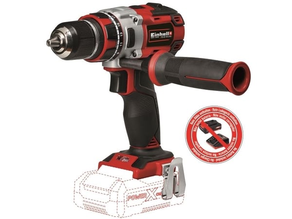 Einhell TE-CD 18 Li, Boremaskin med pistolgrep, Nøkkelløs, 1,3 cm, 500 RPM, 1800 RPM, 60 Nm - SOLO