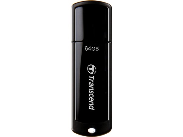Transcend JetFlash 700 - USB-flashstasjon - 64 GB - USB 3.0 - svart