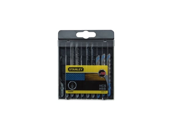 Stanley STA28050-XJ, Kuviosahanterä, Metalli, Puu, HSS-teräs, 10 kpl, Kupla