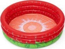 Bestway 51145, Oppblåsbart basseng, 390 l, Rund, 2 år, Sweet strawberry, PVC