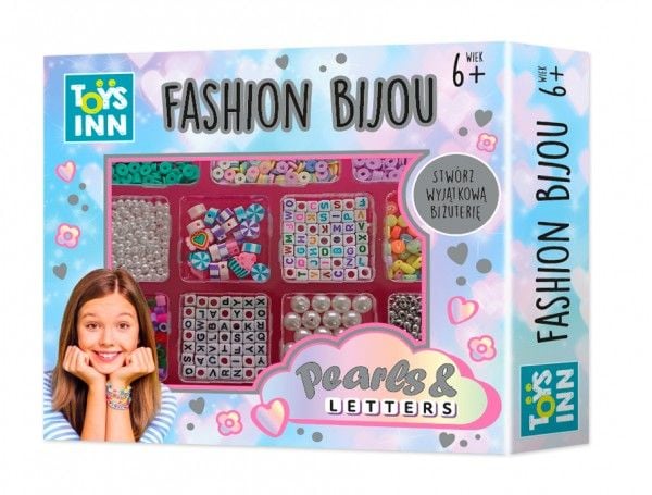 Stnux perlesett med perler og bokstaver