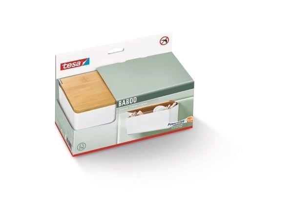 TESA BABOO, Baderomsorganisator, Beige, Hvit, Plast, Full lim, 3 kg, 242 mm