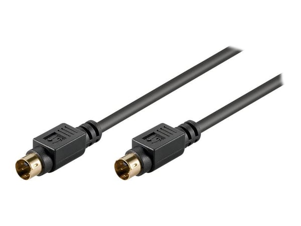 goobay - Videokaapeli - S-Video - 4-pinninen mini-DIN uros - 4-pinninen mini-DIN uros - 2 m - suojattu