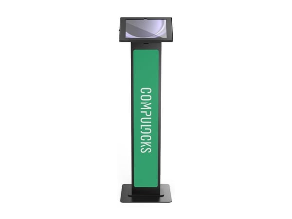 Compulocks Surface Pro 8-11 Apex Enclosure Brandable Floor Stand - Stativ - for nettbrett - merkevaremulighet - låsbar - metallramme - svart - skje...