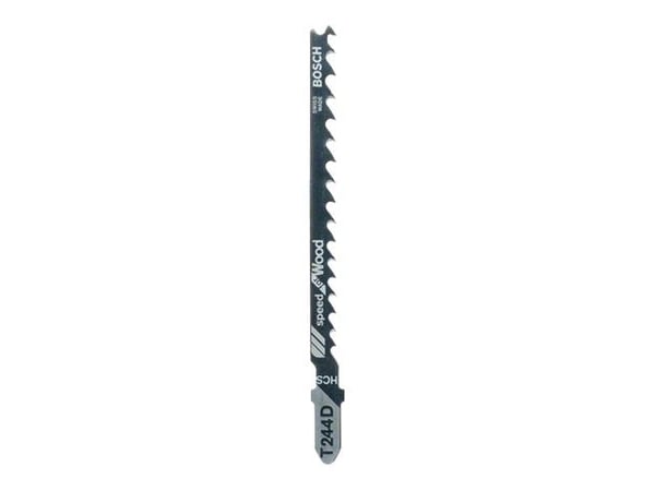 Bosch speed for Wood T 244 D - Sagblad - for bløtt tre, kartong, kryssfinér, fiberplate - 5 deler - lengde: 100 mm