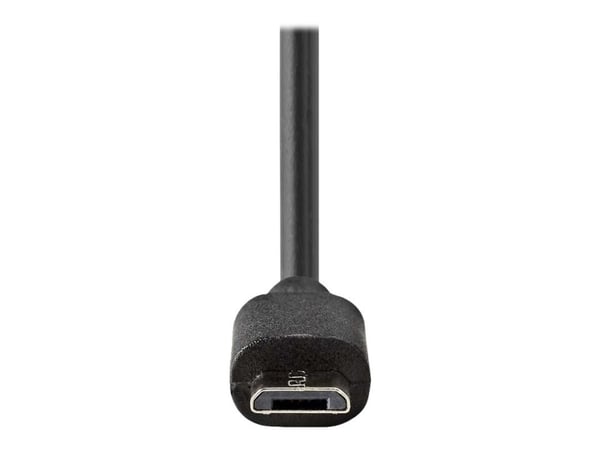 Nedis - Strömadapter för bil - 2.4 A (mikro-USB typ B) - svart
