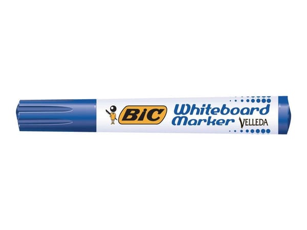 BIC Velleda ecolutions 1701 - Markør - ikke-permanent - for whiteboard - blå - alkoholbasert blekk - 1.5 mm (en pakke 12)